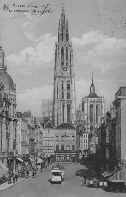 Antwerpen Kathedraal en Suikerrui