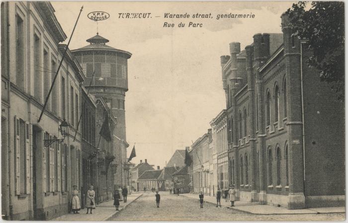 Turnhout. - Warandestraat, gendarmerie Rue du Parc