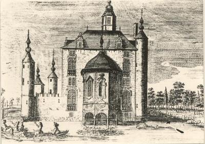 Gravure van kasteel Laarhof