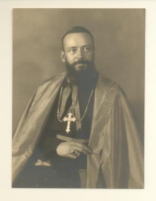 Portret Mgr. Verwimp bisschop in Zaïre