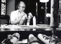 Fotoreportage_Frits Spies aan het werk aan kaars 03