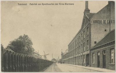 Turnhout. Fabriek van Speelkaarten der firma Biermans