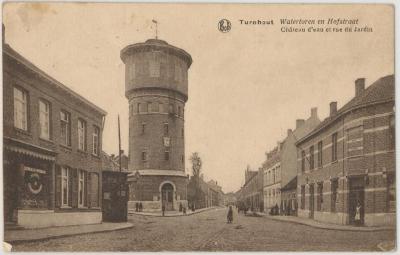 Turnhout Watertoren en Hofstraat Château d'eau et rue du Jardin