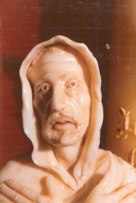 Wasfiguur Sint Franciscus van Assisiё detail opnieuw te scannen + knippen