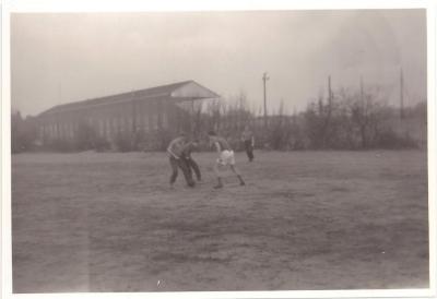 Voetballen vóór het Villapark