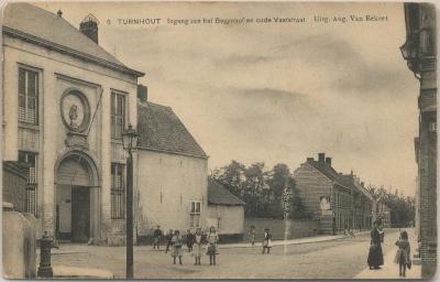 Turnhout Ingang van het Begynhof en oude Vaatstraat (sic)