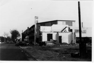 Antwerpsesteenweg tijdens de afbraak van de woningen