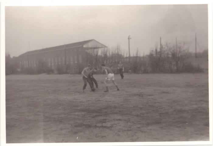 Voetballen vóór het Villapark