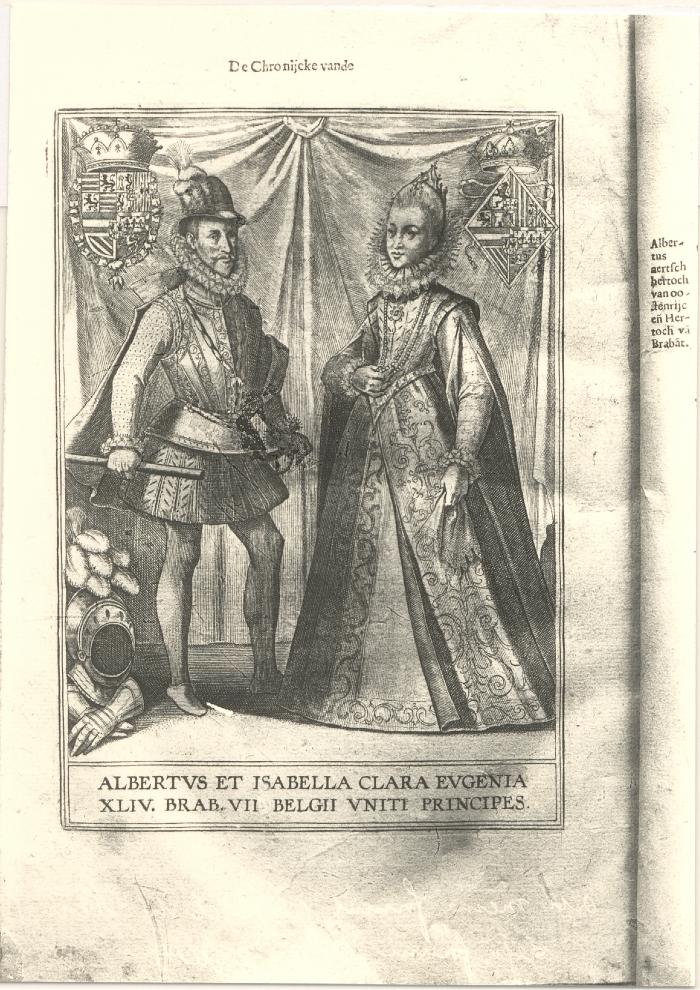 Gravure: Albrecht en Isabella