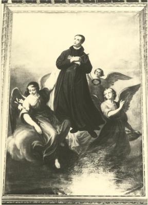 St. Jozefkerk (Herentalsstr.) / schilderij (H. Aloisius?)