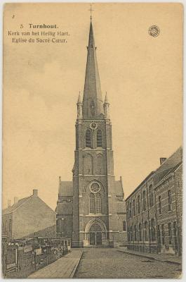 Turnhout. De Kerk van het Heilig Hart. Eglise du Sacré-Cœur.