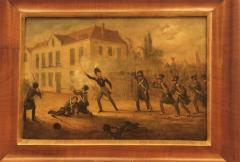 Schilderij Slag bij Ravels 1831 / Willem II aanvoerder
