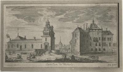 Praetorium (foto v. gravure) uit Leroy 1678