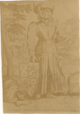 Gravure: Antoon van Bourgondië, Hertog van Brabant