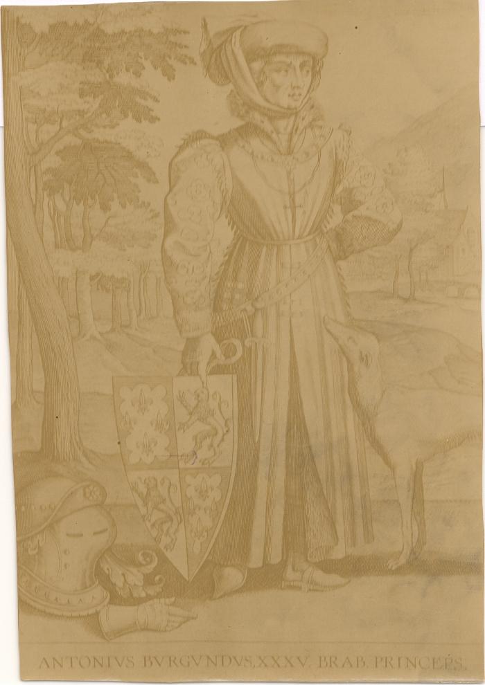 Gravure: Antoon van Bourgondië, Hertog van Brabant