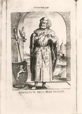 Gravure: Hendrik IV, hertog van Brabant