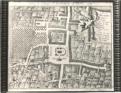 Plan van de aanval in Turnhout op 27 October 1789
