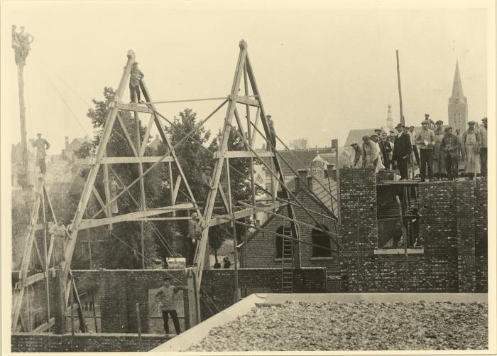 Katholieke volksbond / Opbouw feestzaal Krt. Begijnenstraat