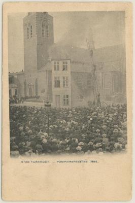Stad Turnhout. - Pompiersfeesten 1904.