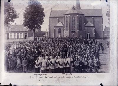 Les élèves de Turnhout en pélerinage a Vosselaer 6/6 92