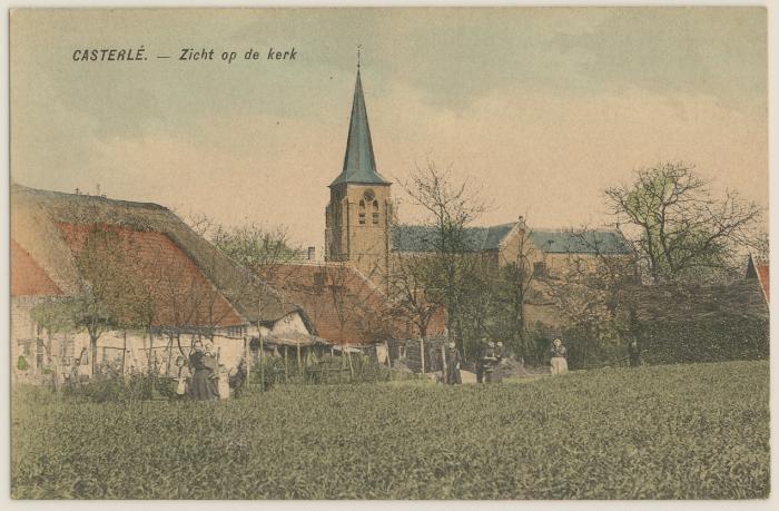 Casterlé. - Zicht op de kerk