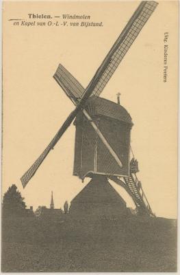 Thielen. - Windmolen en Kapel van O.-L.-V. van Bijstand.