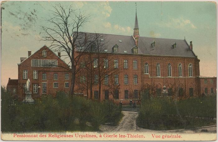 Pensionnat des Religieuses Ursulines, à Gierle lez-Thielen. Vue générale.