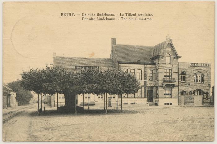 Rethy. - De oude lindeboom. - Le Tilleul séculaire. Der alte Lindenbaum. - The old Lime-tree.