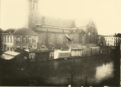 Kermis Grote Markt / overstroming vóór 1904