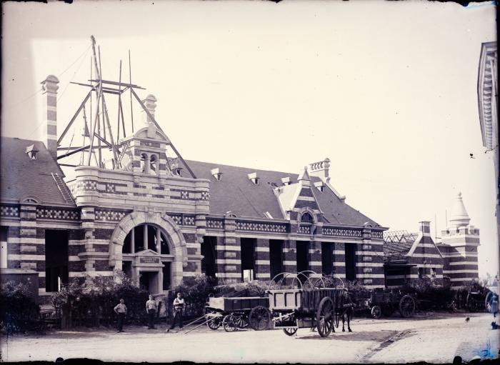 Station Turnhout / Vue de Turnhout / La gare en construction