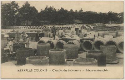 Merxplas Colonie - Chantier des betonneurs - Briezenmakersplein (sic)