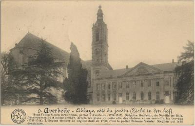 Averbode = Abbaye, côté du jardin (Zicht in den hof)
