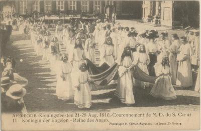 Averbode. - Kroningsfeesten 21-28 Aug. 1910. - Couronnement de N.D. du S. Cœur. Koningin der Engelen - Reine des Anges.