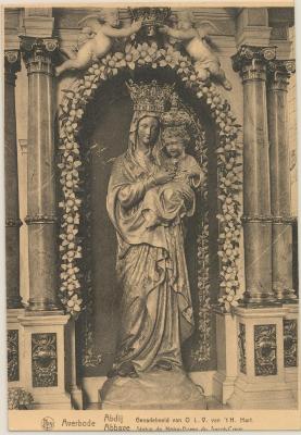 Averbode Abdij Genadebeeld van O.L.V. van 't H. Hart. Abbaye Statue de Notre-Dame du Sacré-Cœur.