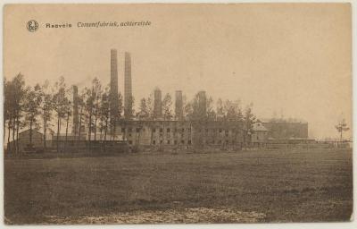 Raevels Cementfabriek, achterzijde