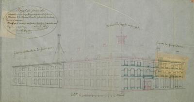 "Projet de façade", geveltekening van de fabriek J.G. Dierckx Brepols