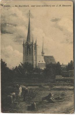 Gheel. - De Hoofdkerk, naar eene schilderij van J.-B. Stessens