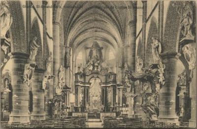 Gheel. St-Amandskerk, binnenzicht Intérieur de l'église St-Amand