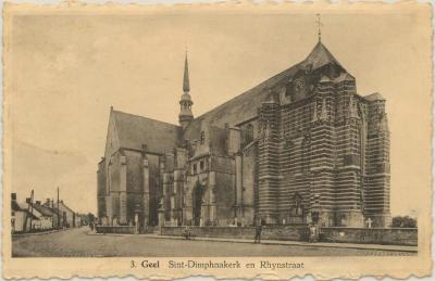 Geel Sint-Dimphnakerk en Rhynstraat