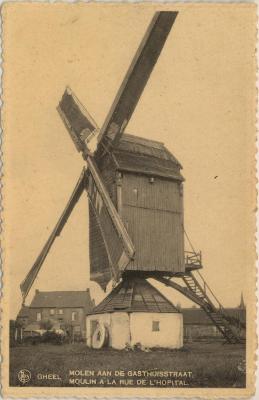 Gheel Molen aan de Gasthuisstraat Moulin a la rue de l'hopital.