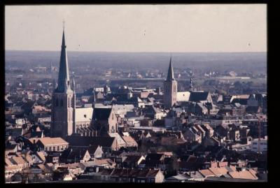 Panoramazicht vanuit het westen op Turnhout.