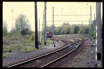 Het rangeerstation ter hoogte van de Hollandsestraat te Turnhout.