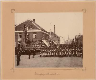 Eeuwfeest Slag van Turnhout 1889. Verheerlijking Patriotten