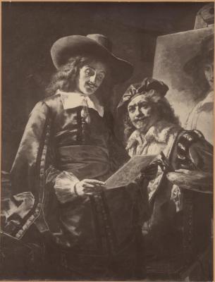 Foto van schilderij met Rembrant van Rijn