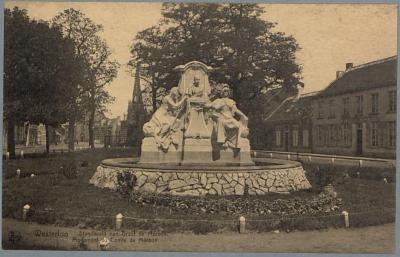 Westerloo Standbeeld van Graaf de Merode. Monument du Comte de Mérode