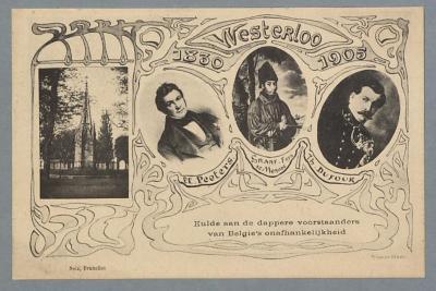 Westerloo 1830-1905 Hulde aan de dappere voorstaanders van Belgie's onafhankelijkheid