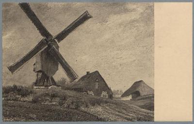 Omstreken - Westerloo - Environs. De oude Molen - Tongerloo - Le vieux Moulin. (d'après le tableau de Louis Wilmet).