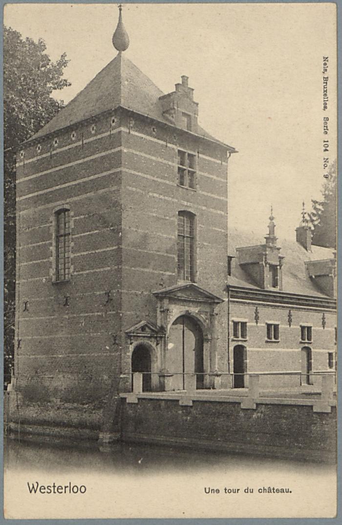 Westerloo Une tour du château.