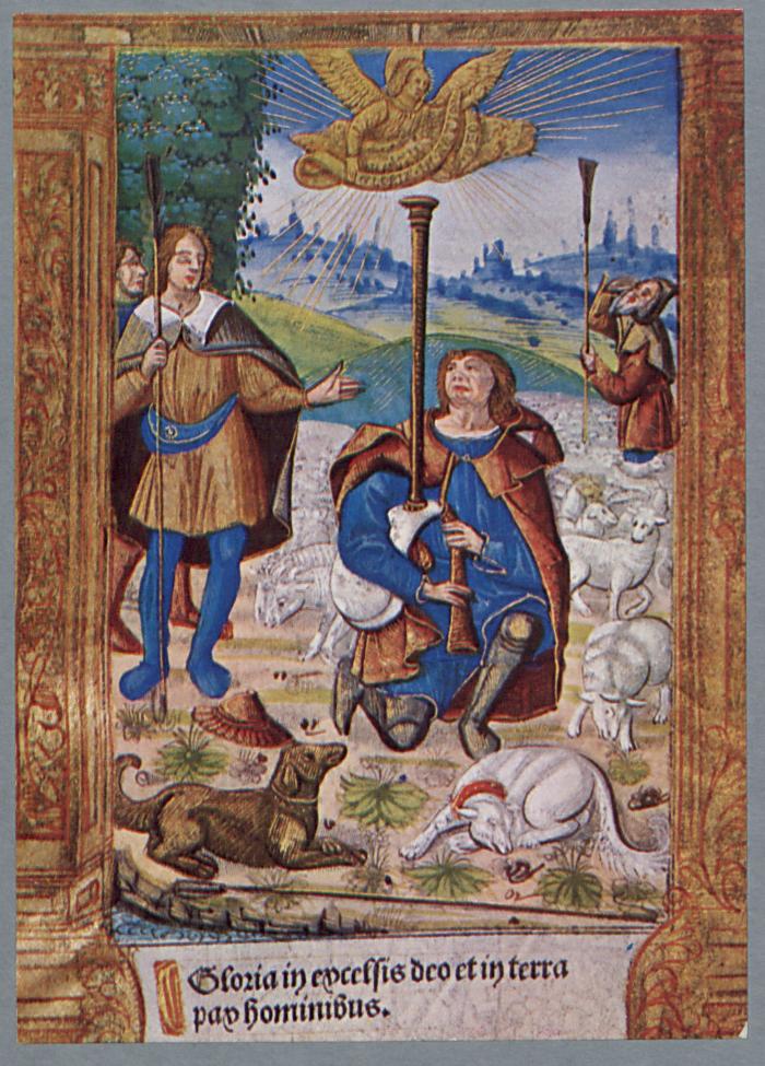 Abdij Westmalle Abdij-Bibliotheek Miniatuur-Gravuur uit "Livre d'Heures" G. Hardouyn, Lyon 1509