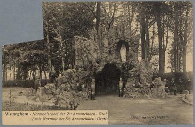 Wyneghem - Normaalschool der Zrs Annoncianden - Grot Ecole Normale des Srs Annonciades - Grotte